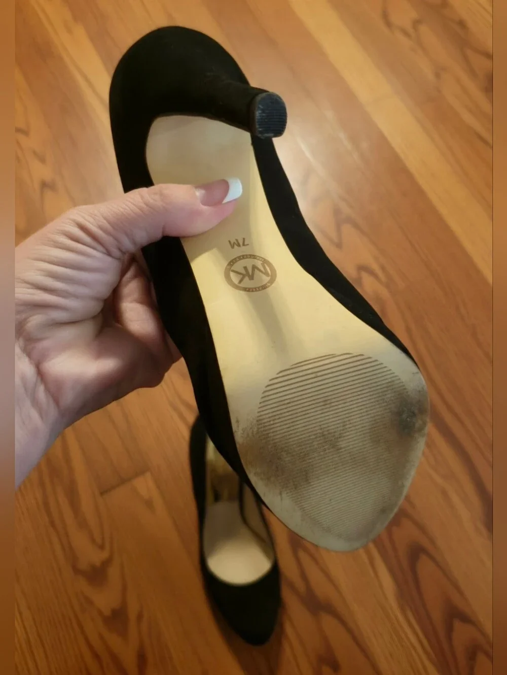 Genuine Michael Kors Women’s Black Suede Stiletto Pumps Size 7M